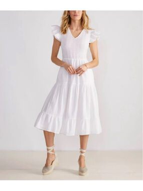 Vineyard Vines Smocked Midi Dress